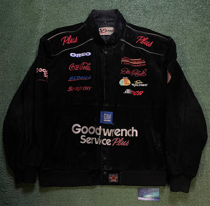 Vintage Goodwrench Service Plus black nascar jacket