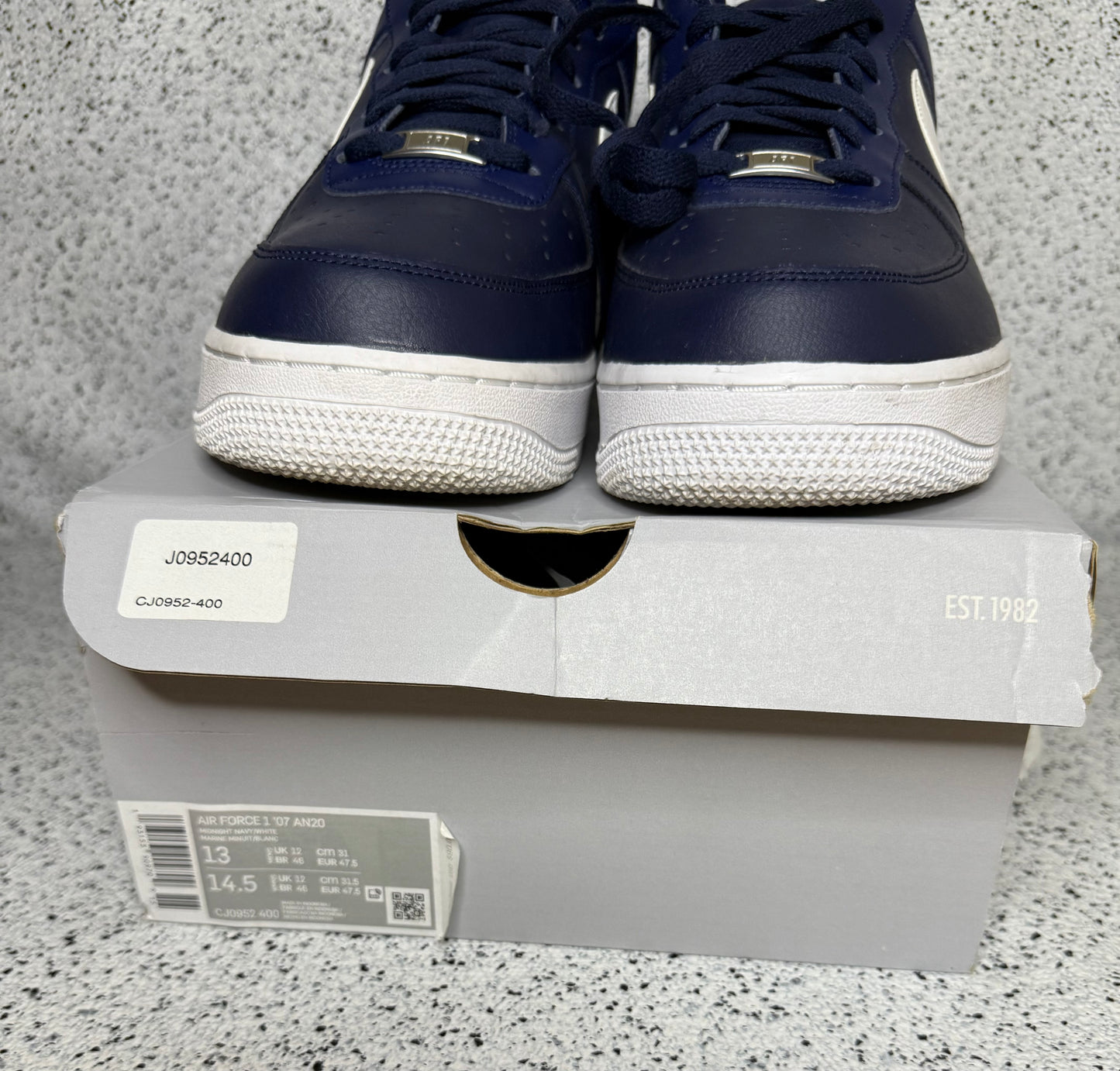 Nike Air Force 1 Midnight Navy 13 Men/14.5 Women “Preowned”