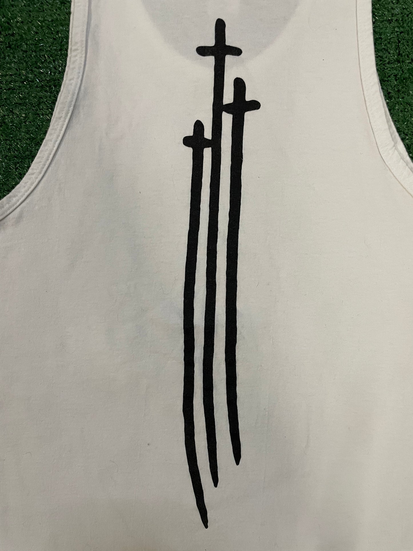 Chrome Hearts Triple cross RS3 tank top