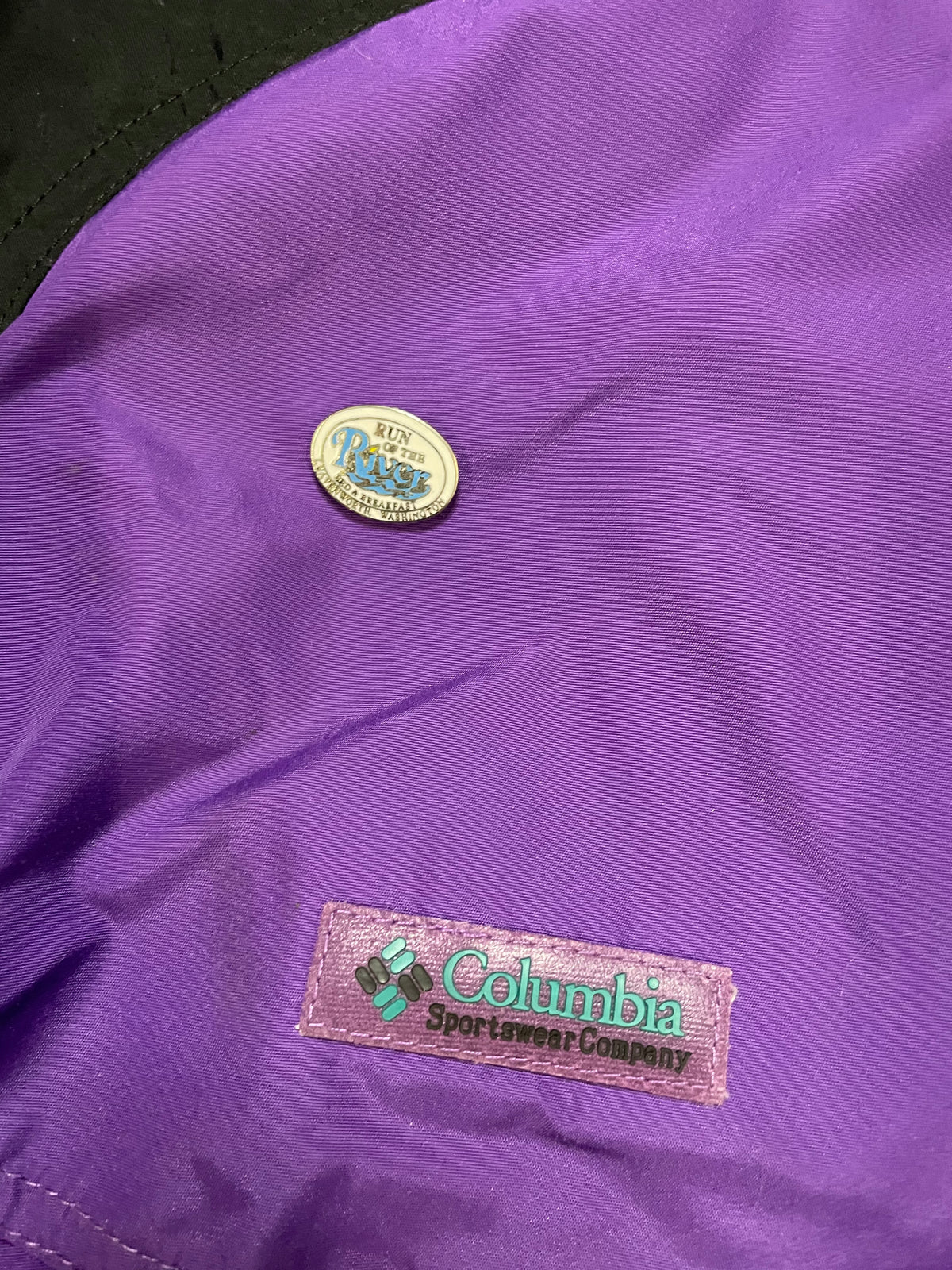 vintage Columbia Powder Keg purple & black jacket