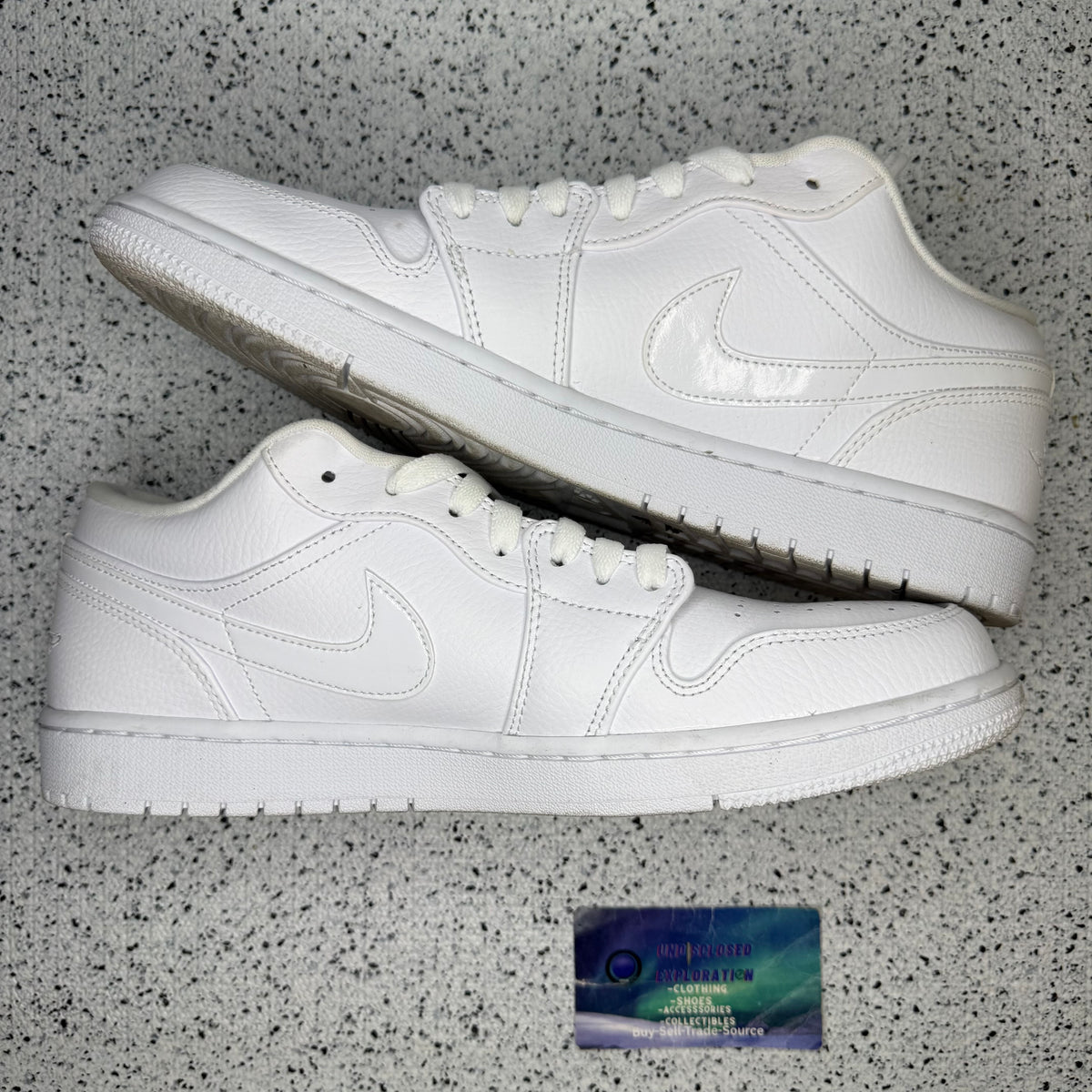 Jordan 1 Low Triple White 10.5 Men “Preowned”