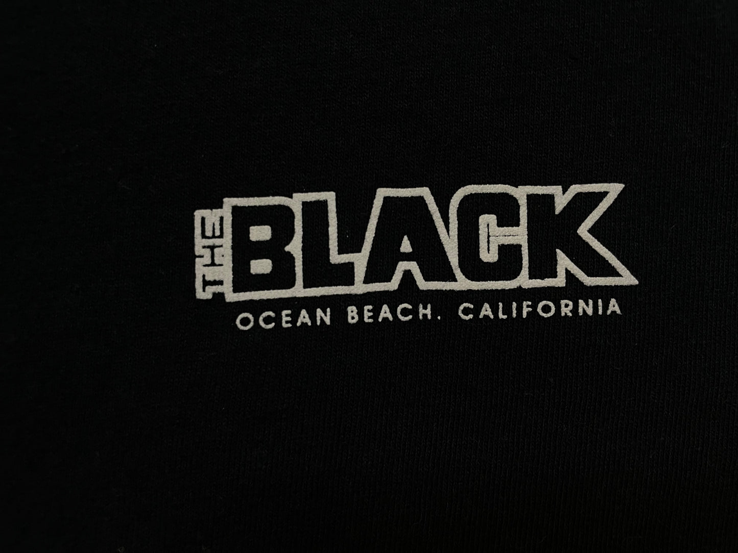 The Black ocean beach California tank top