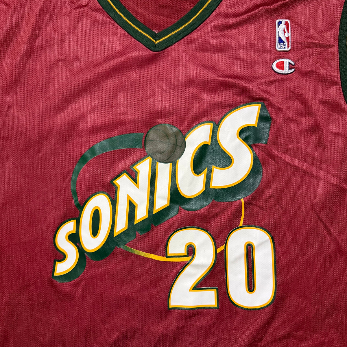 Vintage Seattle SuperSonics Gary Payton Alternate Champion Jersey