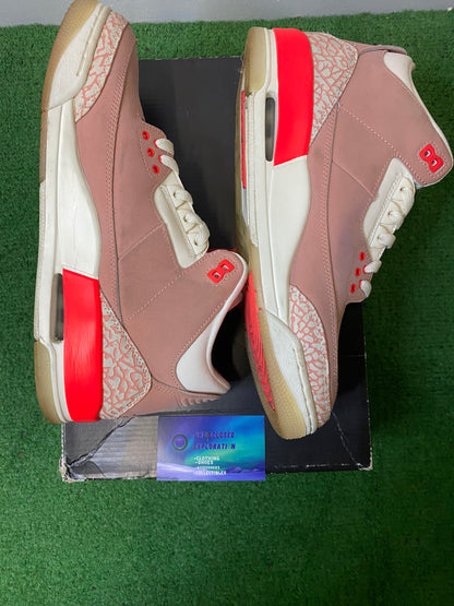 Jordan 3 rust pink size 9.5men/11women