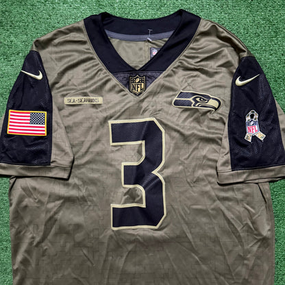 Russell Wilson Salute To Service Seahawks Jersey