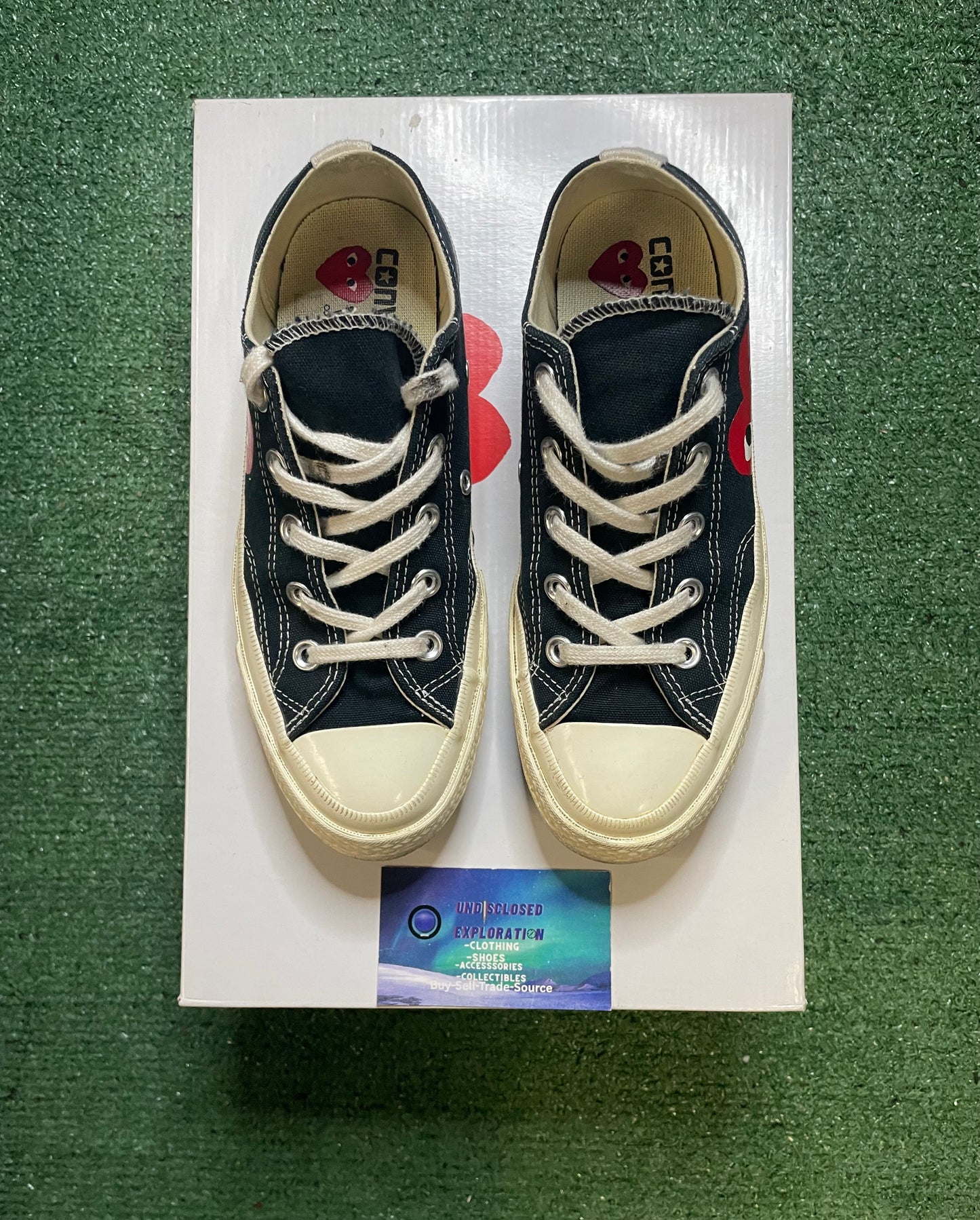 Comme Des Garçon play x converse size 4men/6women