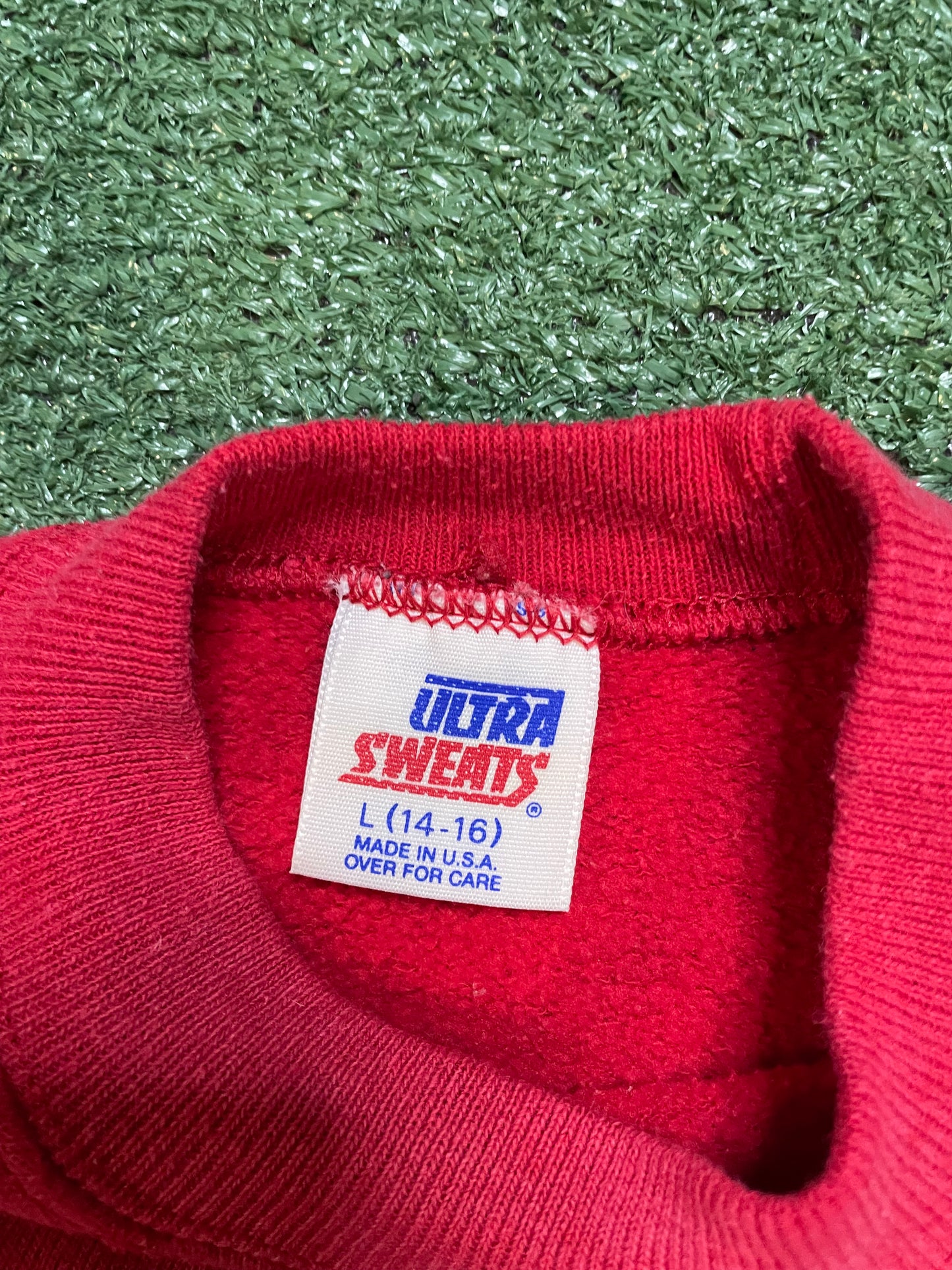 Vintage 1970s Alamo School alligator red youth crewneck