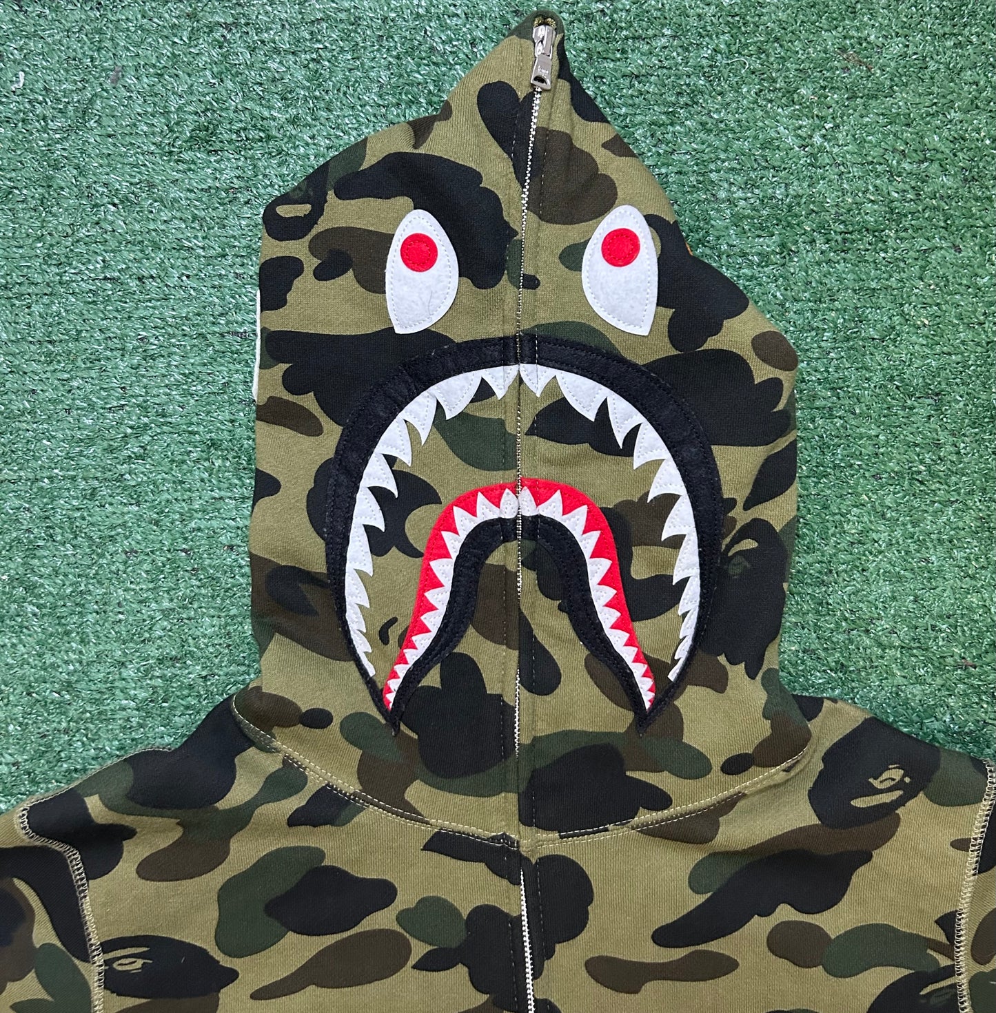 Bape 1st camo shark full zip hoodie
