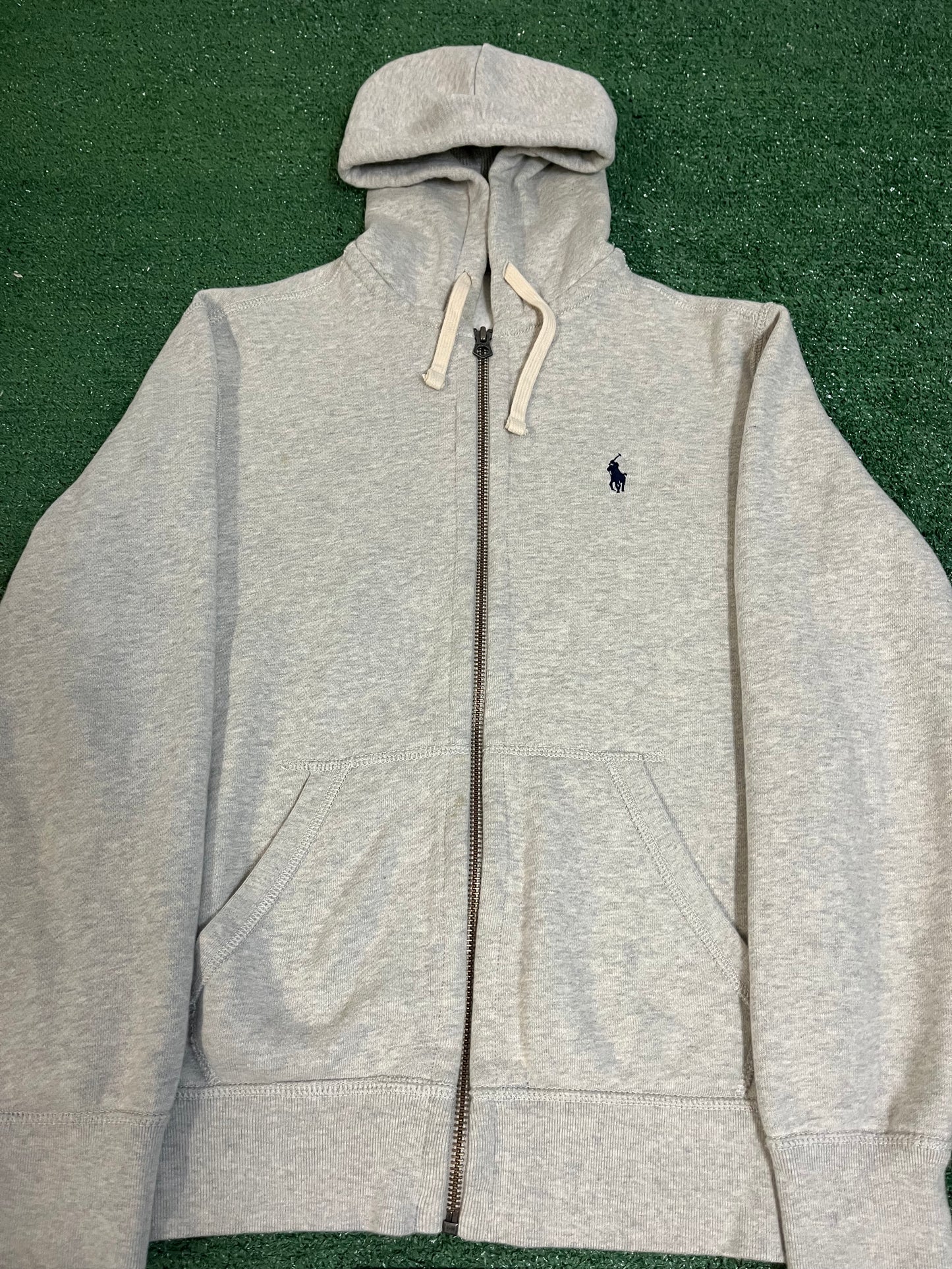 Polo Ralph Lauren grey zip up hoodie