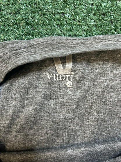 Vuori starto tech heather grey tee