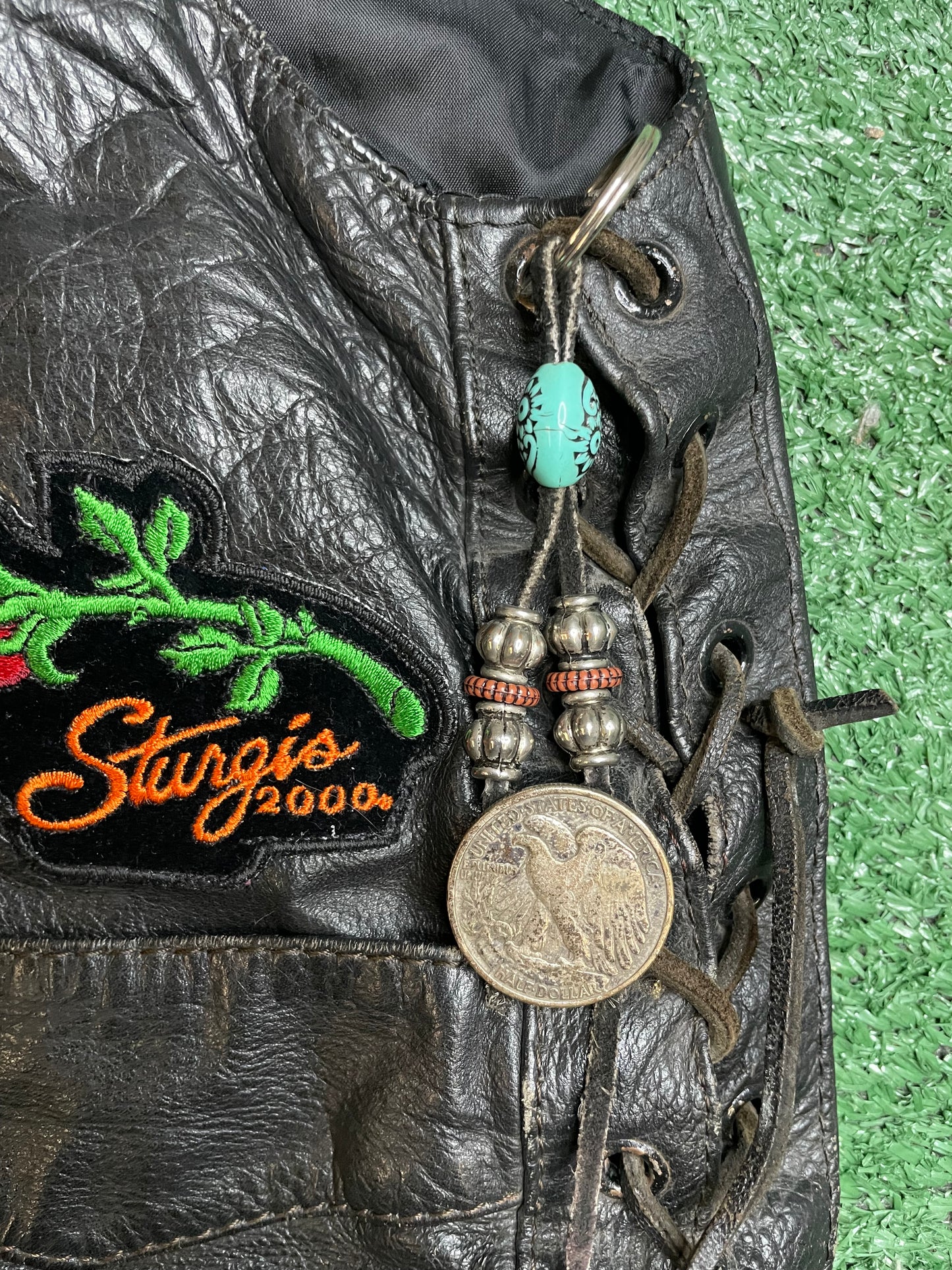 Vintage 1990s Harley Davidson leather vest
