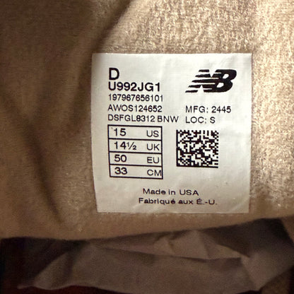 New Balance 992 Joe Freshgoods Aged Well