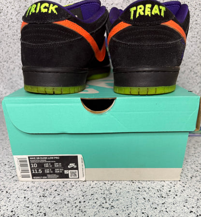Nike Dunk SB Night of Mischief Halloween 10 Men/11.5 Women “Preowned”