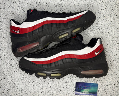 Nike Air Max 95 Black Varsity Red 11 Men/12.5 Women “Preowned”