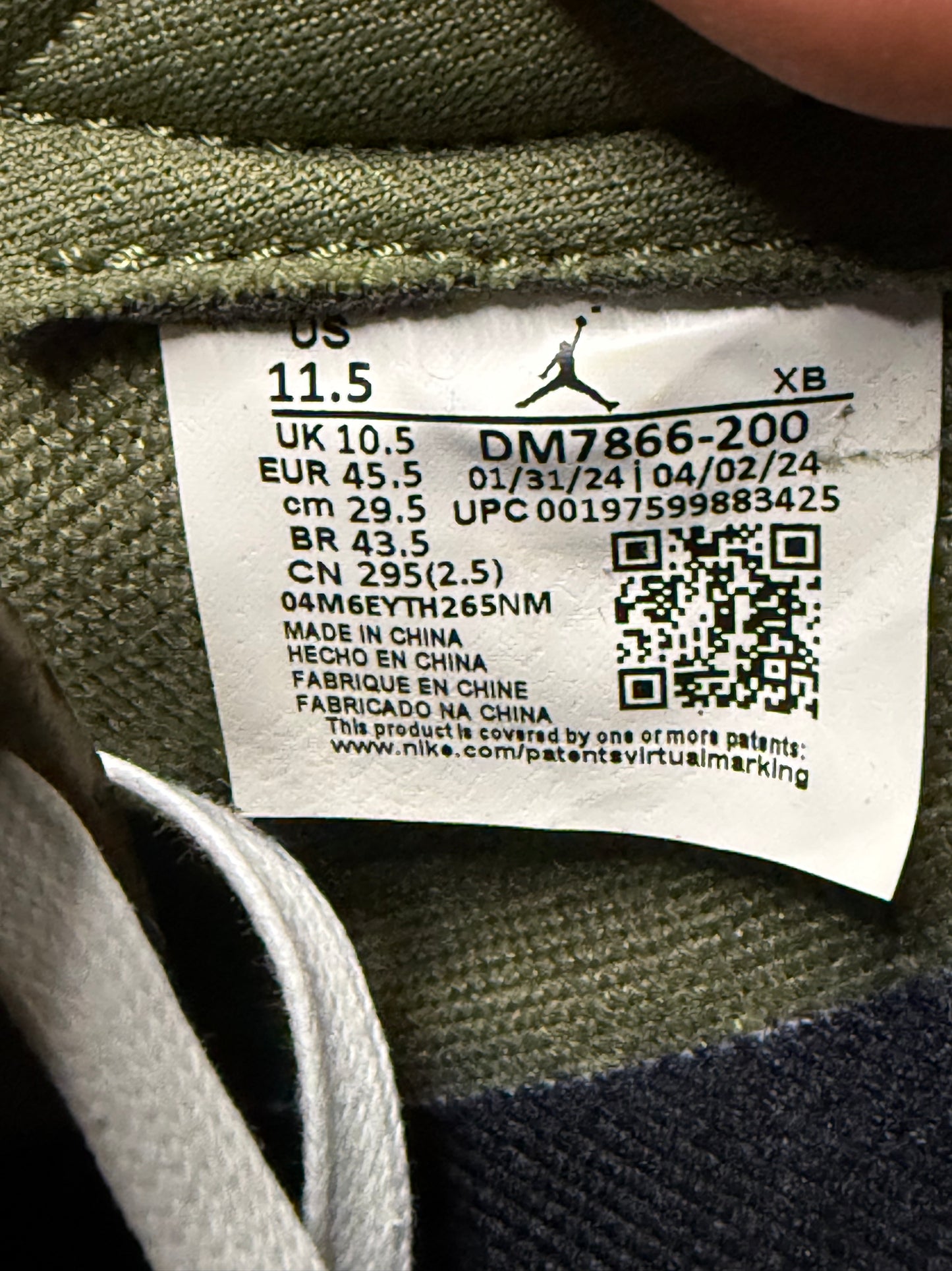 Jordan 1 Low Travis Scott Medium Olive