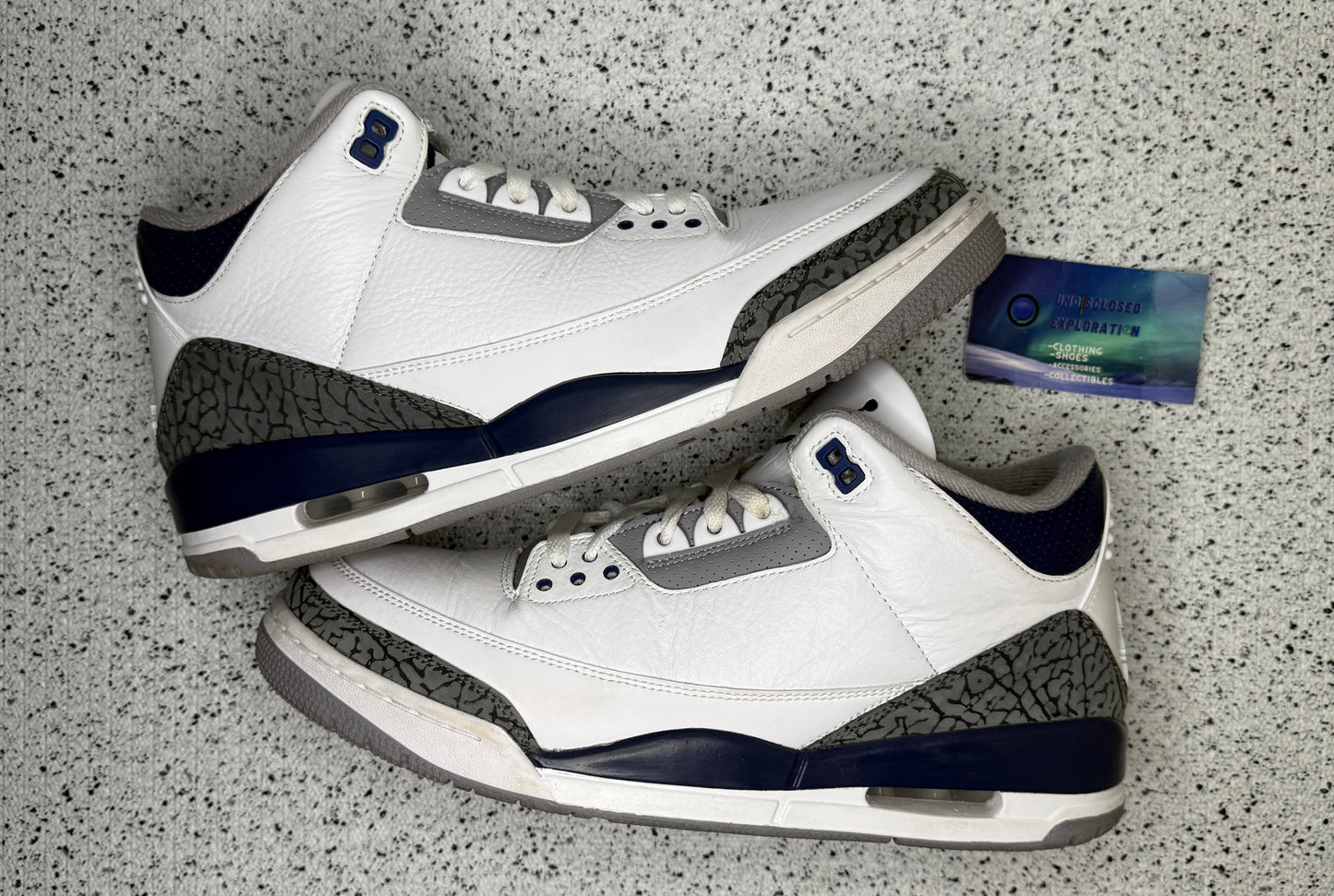 Jordan 3 Midnight Navy 11.5 Men/13 Women “Preowned”