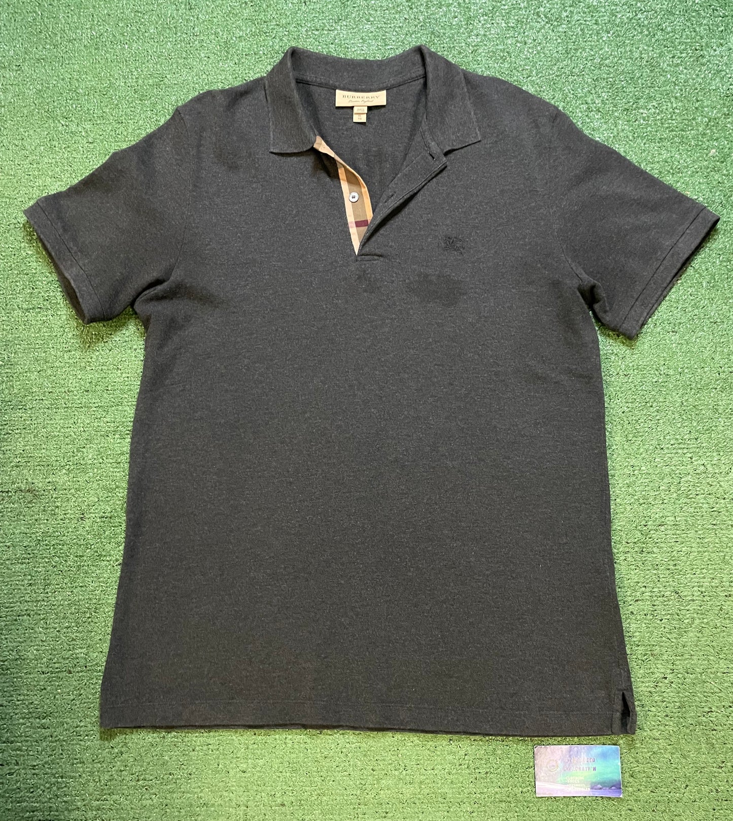Burberry grey polo