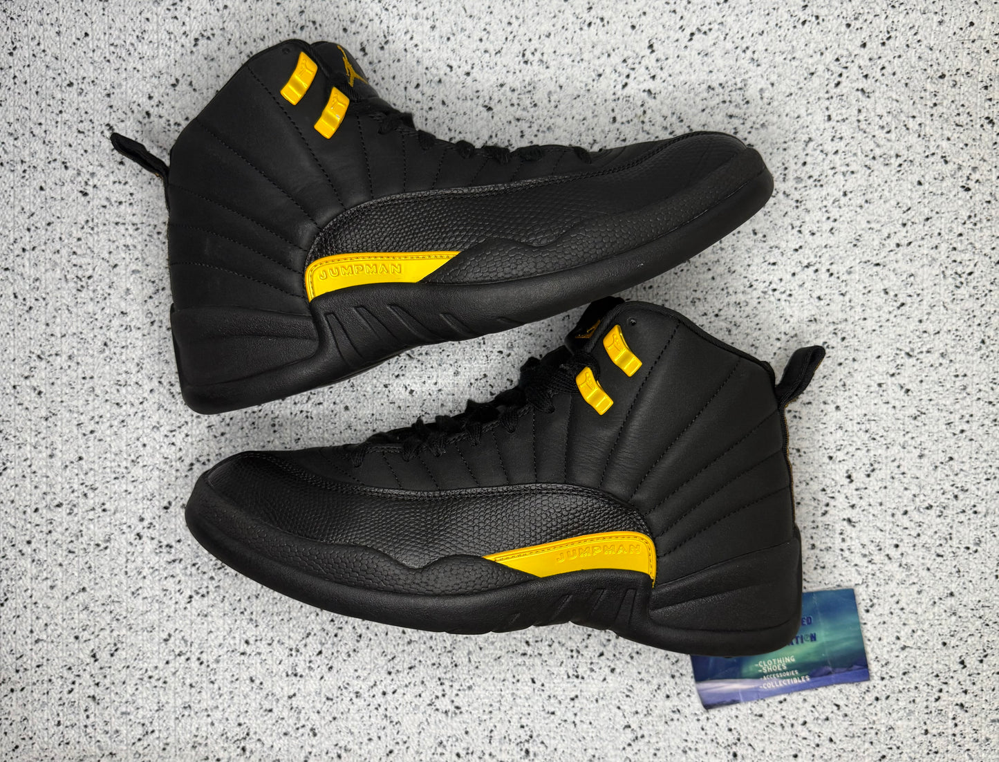 Jordan 12 Black Taxi 9 Men/10.5 Women “Preowned”