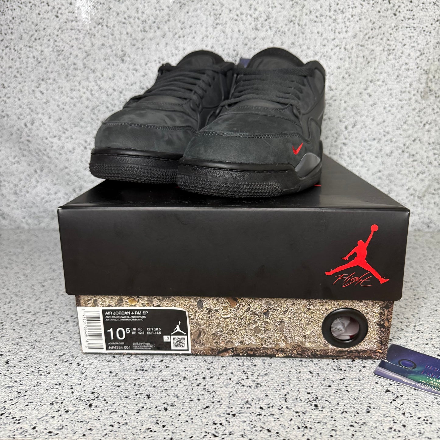 Jordan 4 RM Nigel Sylvester Driveway Grey 10.5 Men/ 12 Women “Preowned”