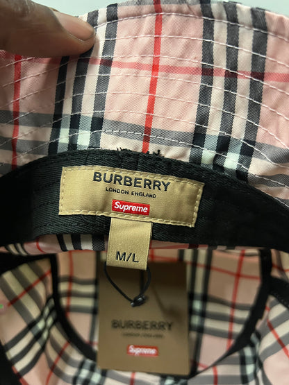 Supreme X Burberry bucket hat