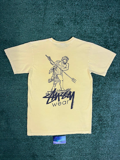 Stussy yellow Poseidon tee