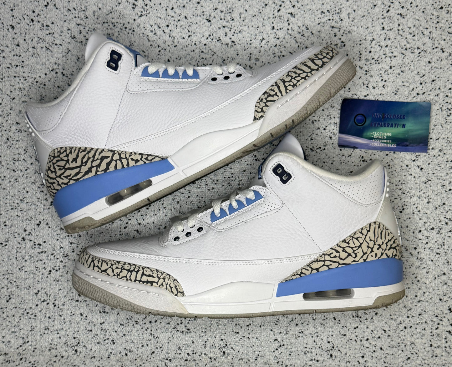 Jordan 3 UNC 11.5 Men/13 Women “Preowned”