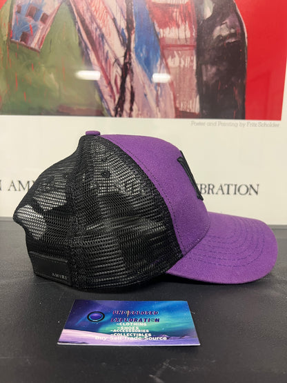 Amiri MA logo purple hat