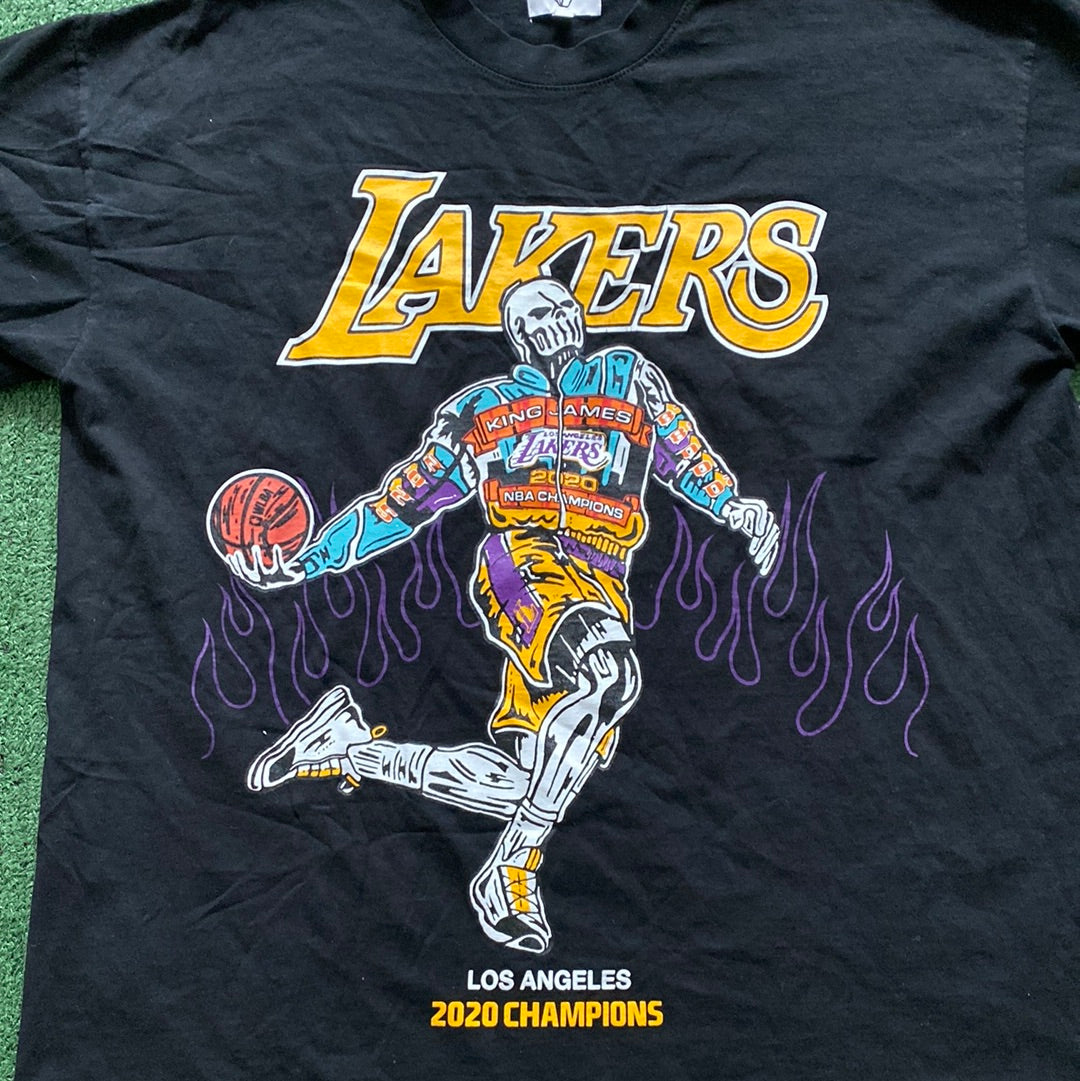 Warren Lotus Lakers 2020 Championship King James T shirt