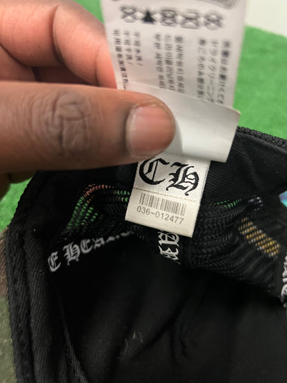 Chrome hearts camo cross patch hat