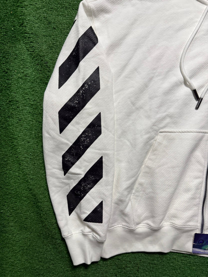 Off-White L/AB Zip Up Hoodie