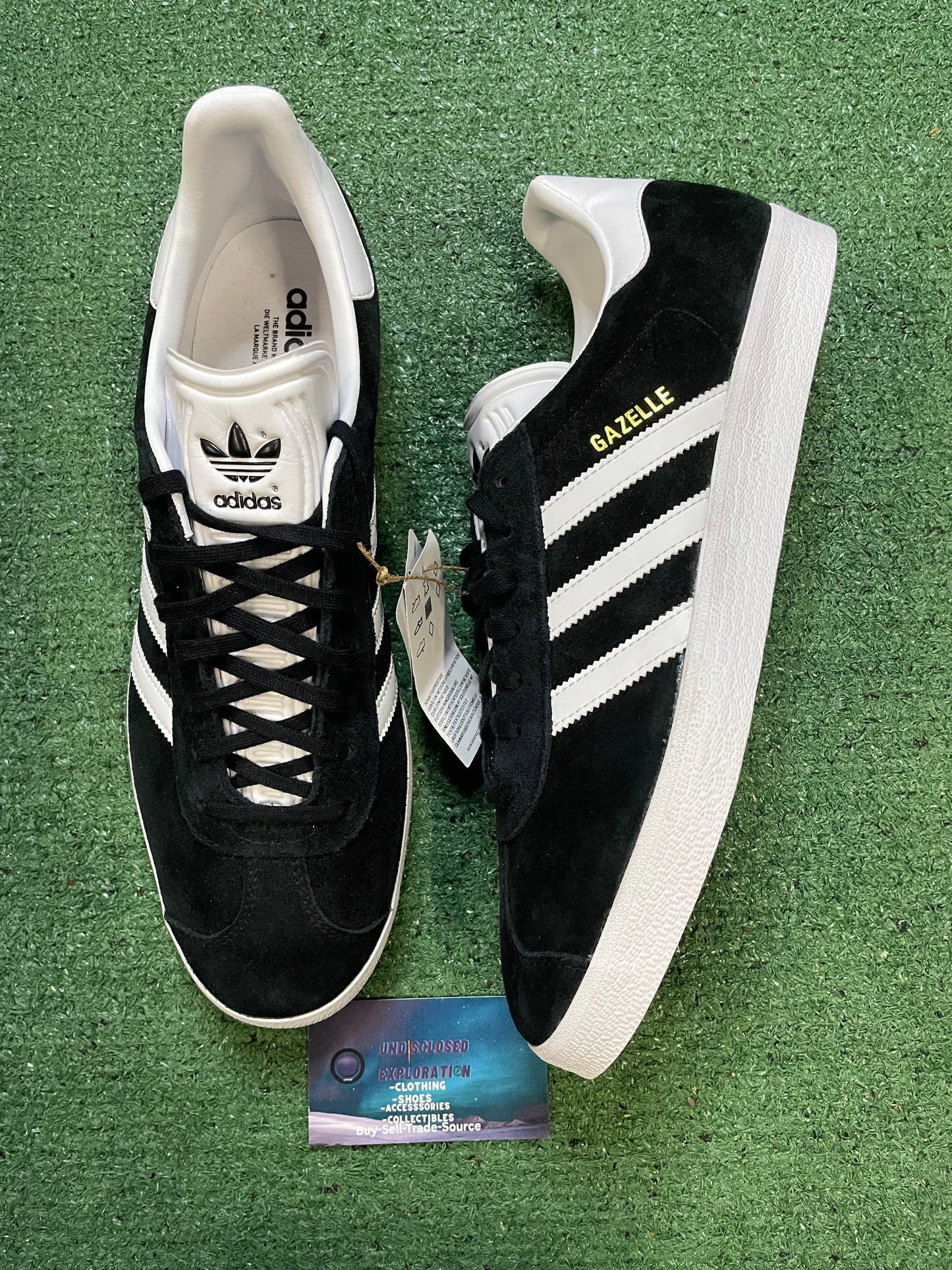 Adidas gazelle black white