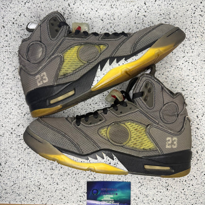 Jordan 5 Off White Muslin 10 Men “Preowned”