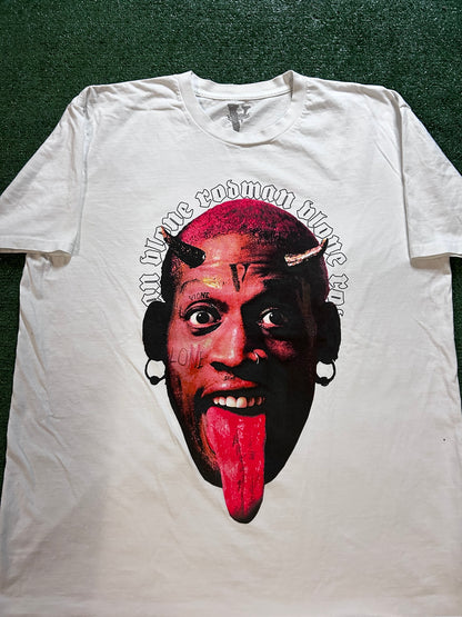 Vlone X Dennis Rodman white tee