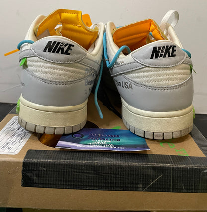 Nike Dunk Low X off white lot 2 of 50 size 11men/12.5women