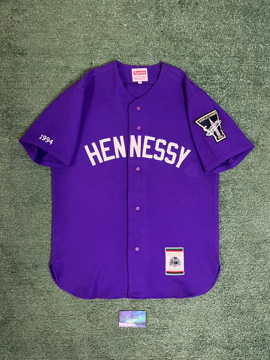 Supreme x Hennessy x Mitchell ness 2006 baseball jersey