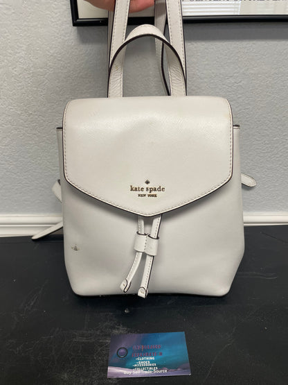 Kate Spade Lizzi white backpack