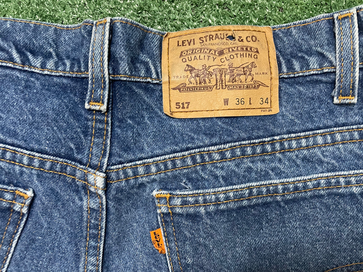 Vintage 1990s Levi’s 517 Orange tab jeans