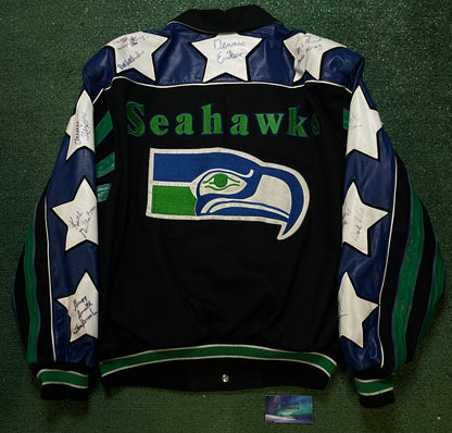 Vintage 1990s Seattle Seahawks Jeff Hamilton reversible Jacket
