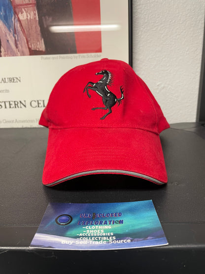 Vintage Ferrari red horse hat