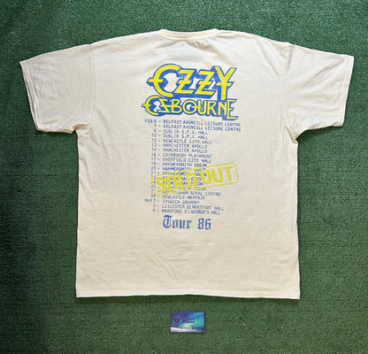 Ozzy ozbourne tour 86 white tee