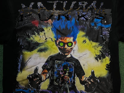 Natural Punks black rhinestone tee