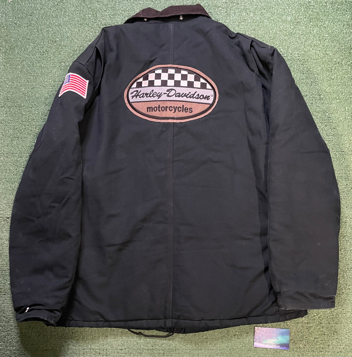 vintage Carhartt C03 Firm Duck Arctic-Lined Traditional Harley Davidson Coat
