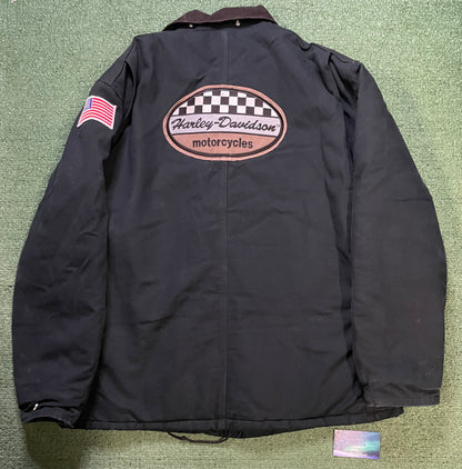 vintage Carhartt C03 Firm Duck Arctic-Lined Traditional Harley Davidson Coat