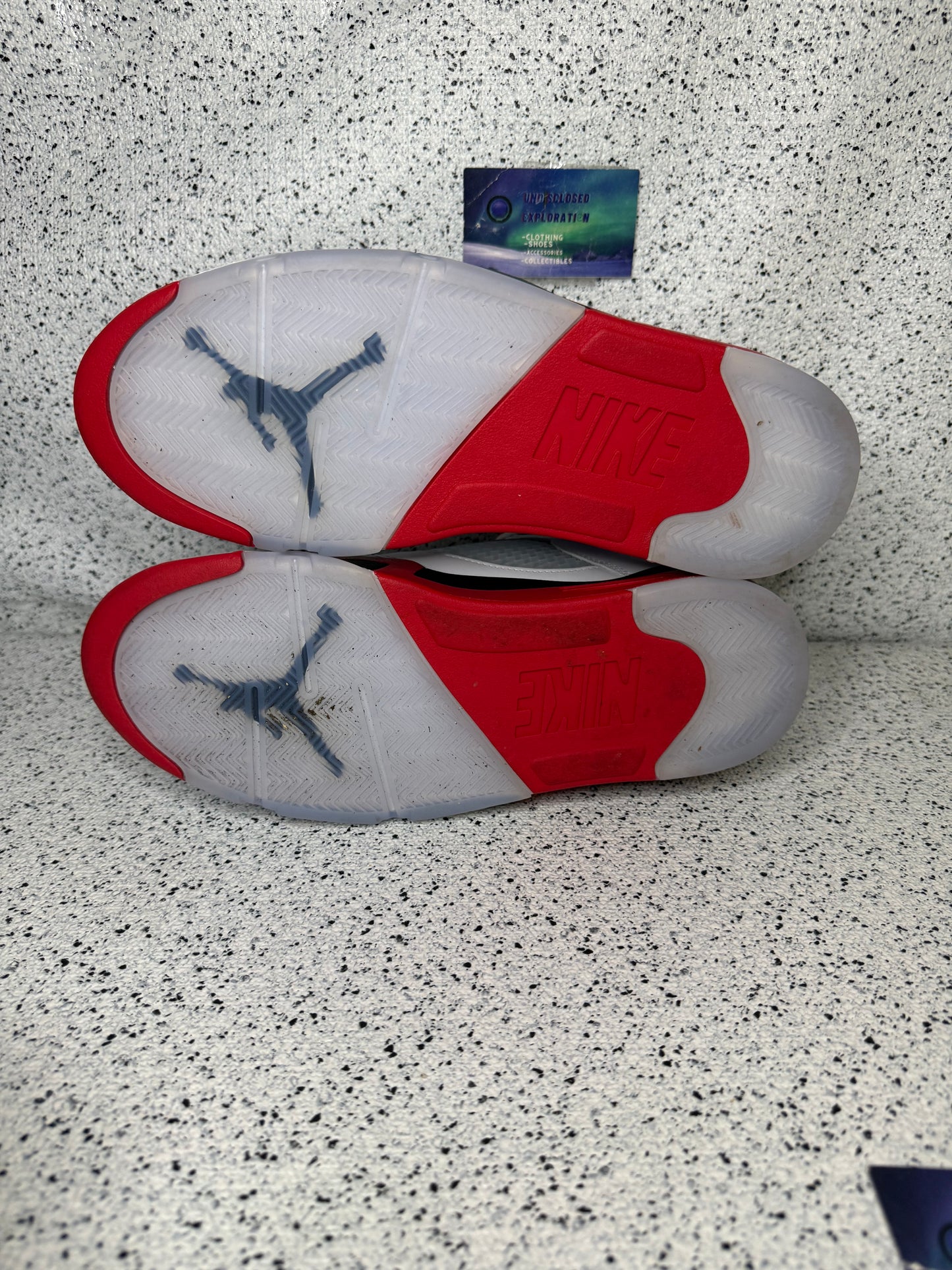 Jordan 5 Fire Red 10.5 Men/12 Women “Preowned”