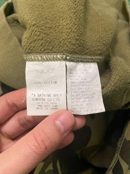 Bape 1st camo daiwa fish full zip hoodie
