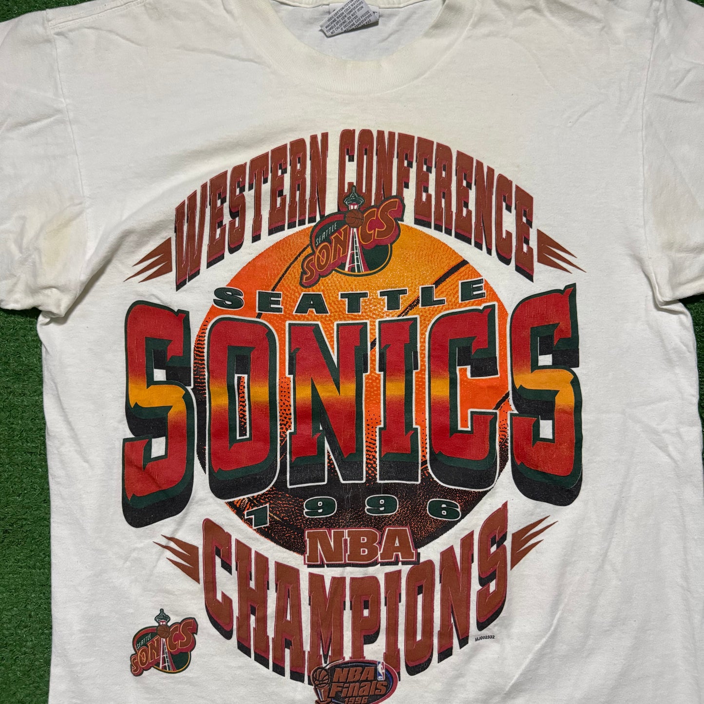 Vintage Seattle SuperSonics Shirt 1996 Finals