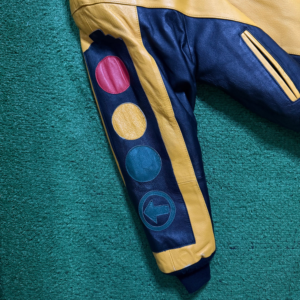 Vintage Phase 2 Traffic Light Leather Jacket