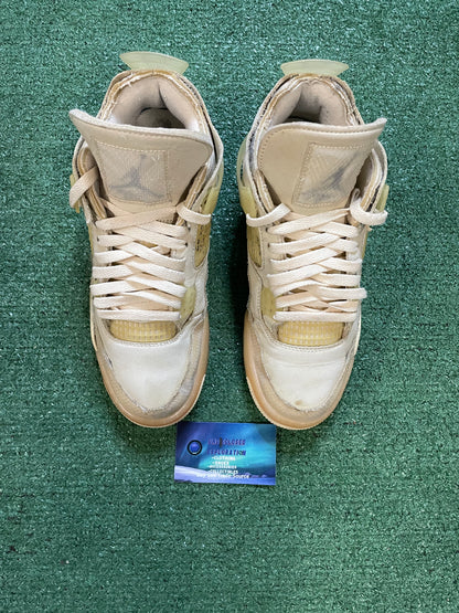 Jordan 4 X off white sail size 9men/10.5women