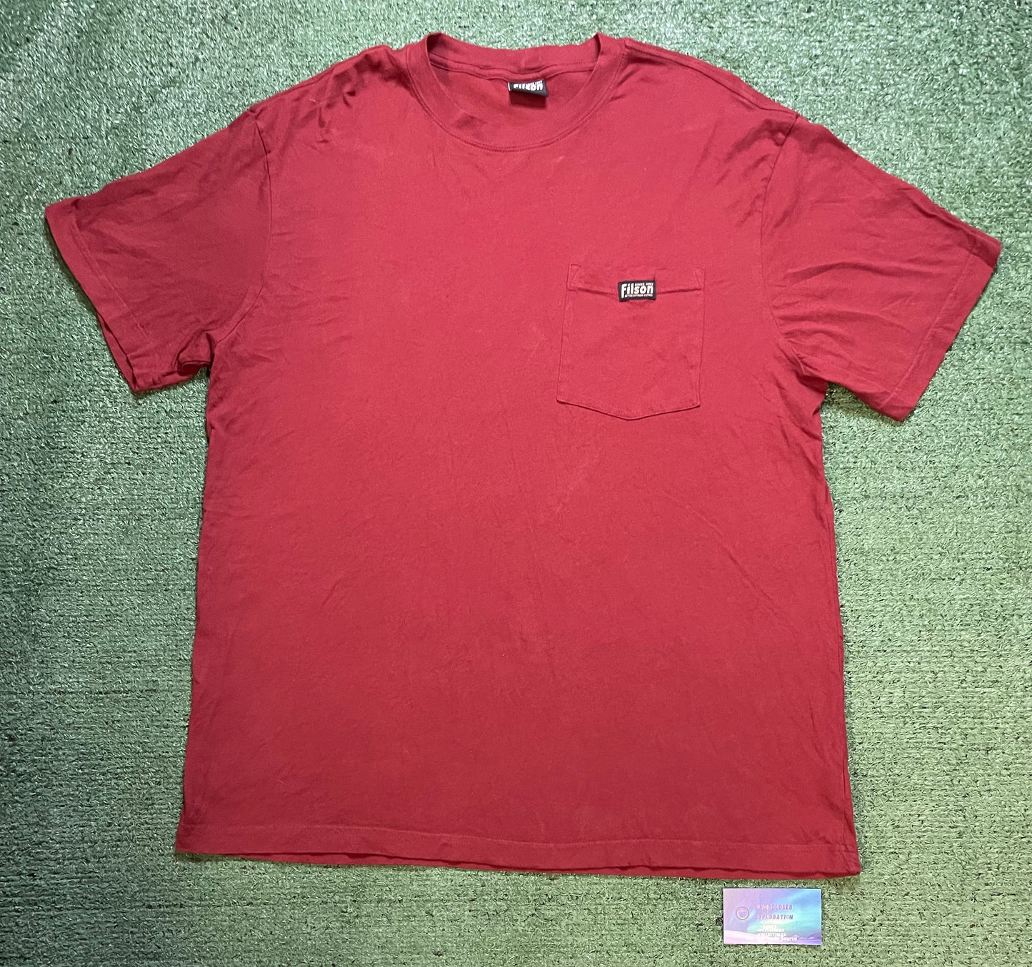 Filson red pocket tee