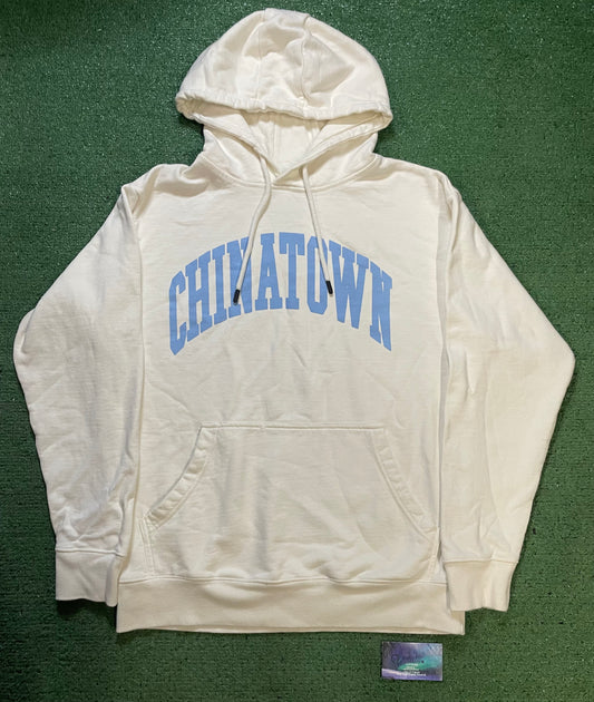 Chinatown Market white & blue arc logo hoodie